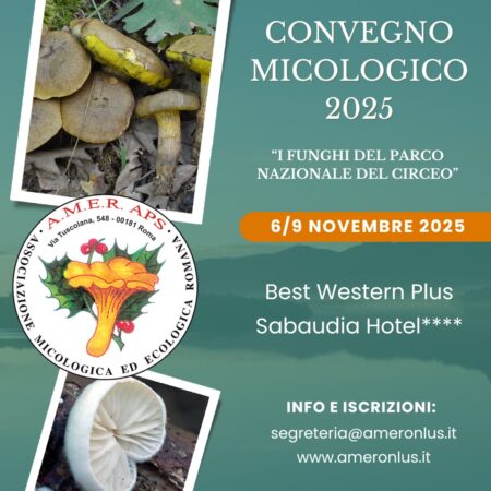 Convegno micologico 2025 - Circeo, 6-9 novembre 2025